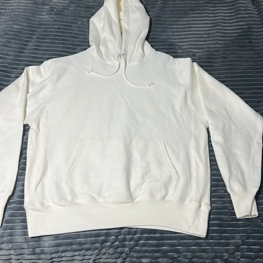 🔥🔥 NWT CHAMPION REVERSE WEAVE Blank HOODIE - Off-White - Men‎ Sz L - Brand NEW